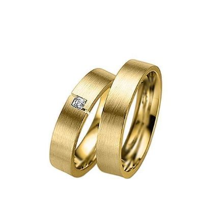 Gifteringer i gult gull 14 kt, 5 mm. GERSTNER - 200090 Gifteringer i gult gull 14 kt, 5 mm. GERSTNER - 200090