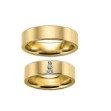 Gifteringer i gult gull 14 kt, 6 mm. GERSTNER - 202660