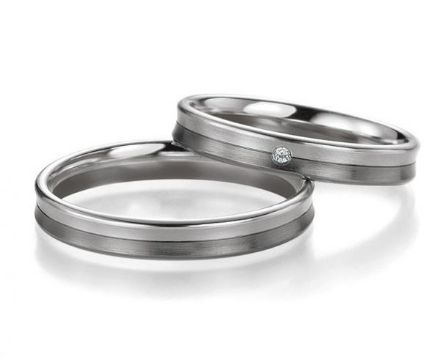 Gifteringer i hvitt & grått gull 14 kt, 3.5 mm. BASIC LIGHT - 4805663 Gifteringer i hvitt & grått gull 14 kt, 3.5 mm. BASIC LIGHT - 4805663