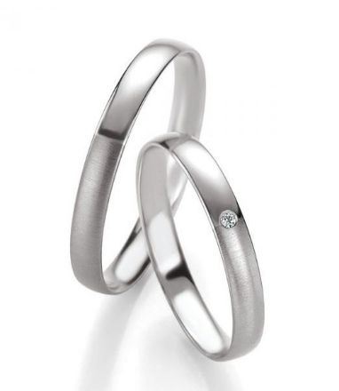 Gifteringer i hvitt & grått gull 14 kt, 3.5 mm. BASIC LIGHT - 4805665 Gifteringer i hvitt & grått gull 14 kt, 3.5 mm. BASIC LIGHT - 4805665