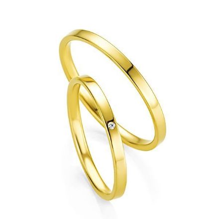 Gifteringer i gult gull 14 kt, 2.5 mm. BASIC SLIM - 4804309 Gifteringer i gult gull 14 kt, 2.5 mm. BASIC SLIM - 4804309