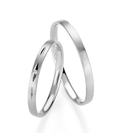 Gifteringer i hvitt gull 14 kt, 2 mm. BASIC SLIM - 48043310 Gifteringer i hvitt gull 14 kt, 2 mm. BASIC SLIM - 48043310