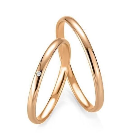 Gifteringer i rødt gull 9 kt, 2 mm. BASIC SLIM - 1480430300 Gifteringer i rødt gull 9 kt, 2 mm. BASIC SLIM - 1480430300