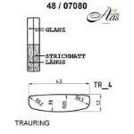 Skisse av gull 14 kt, 4.5 mm. Smart line - 4807080000