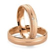 Gifteringer i rødt gull 14 kt, 4.5 mm. Smart line - 480700900