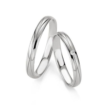 Gifteringer i hvitt gull 14 kt, 3 mm. BASIC SLIM - 48042210 Gifteringer i hvitt gull 14 kt, 3 mm. BASIC SLIM - 48042210