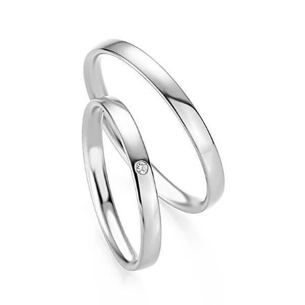 Gifteringer i hvitt gull 14 kt, 2 mm. BASIC SLIM - 48043010 Gifteringer i hvitt gull 14 kt, 2 mm. BASIC SLIM - 48043010