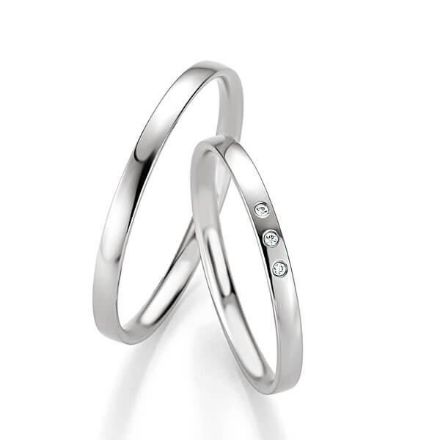 Gifteringer i platina 950, 2 mm. BASIC SLIM - 44804307 Gifteringer i platina 950, 2 mm. BASIC SLIM - 44804307