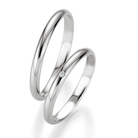 Gifteringer i hvitt gull 9 kt, 2.5 mm. BASIC SLIM - 14804311 Gifteringer i hvitt gull 9 kt, 2.5 mm. BASIC SLIM - 14804311