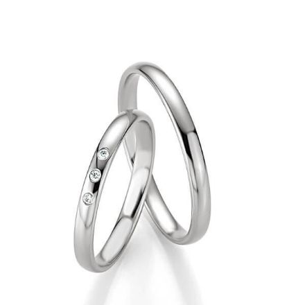 Gifteringer i hvitt gull 14 kt, 2.5 mm. BASIC SLIM - 4804315 Gifteringer i hvitt gull 14 kt, 2.5 mm. BASIC SLIM - 4804315