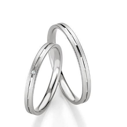 Gifteringer i hvitt gull 9 kt, 2.5 mm. BASIC SLIM - 14804321 Gifteringer i hvitt gull 9 kt, 2.5 mm. BASIC SLIM - 14804321