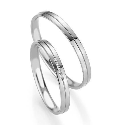 Gifteringer i hvitt gull 14 kt, 2.5 mm. BASIC SLIM - 48043270 Gifteringer i hvitt gull 14 kt, 2.5 mm. BASIC SLIM - 48043270