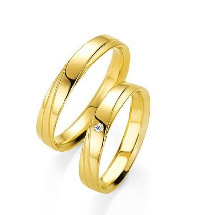 Gifteringer i gult gull 14 kt, 4 mm. BASIC SLIM - 4804205 Gifteringer i gult gull 14 kt, 4 mm. BASIC SLIM - 4804205