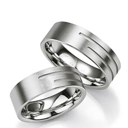 Samboerringer i sølv, 7 mm. SØLV UTEN DIAMANT - 4808004 Samboerringer i sølv, 7 mm. SØLV UTEN DIAMANT - 4808004