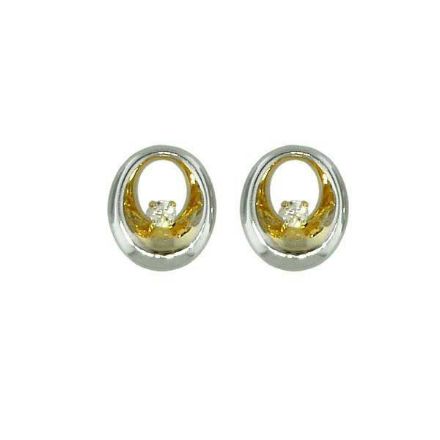 Gulløredobber med zirkonia -149014 Gulløredobber med zirkonia -149014