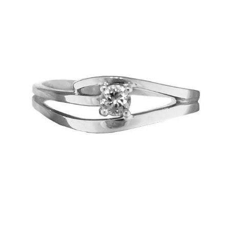 Gullring i 14 kt med zirkonia - 985101 Gullring i 14 kt med zirkonia - 985101