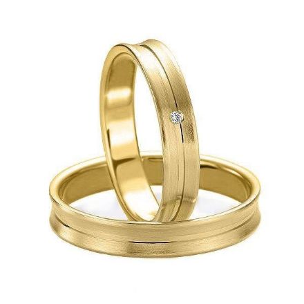 Vis detaljer for Gifteringer i gult gull 9kt, 4 mm.Slim  line  - 24807129 Bilde av Gifteringer i gult gull 9kt, 4 mm.Slim  line  - 24807129