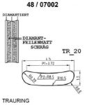 Skisse av gult gull 14 kt, 4.5 mm. Smart line - 4807002