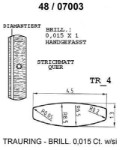 Skisse av gull 14 kt, 4.5 mm. Smart line - 4807003