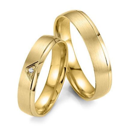 Gifteringer i gult gull 14 kt, 4.5 mm. Smart line - 4807005 Gifteringer i gult gull 14 kt, 4.5 mm. Smart line - 4807005