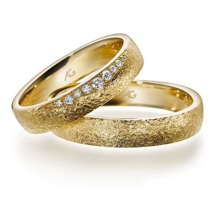 Gifteringer i gult gull 14 kt, 4.5 mm. GERSTNER -28679 Gifteringer i gult gull 14 kt, 4.5 mm. GERSTNER -28679