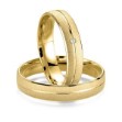 Gifteringer i gult gull 14 kt, 4.5 mm. Smart line - 4807009