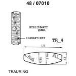 Skisse av gult gull 14 kt, 4.5 mm. Smart line - 4807010