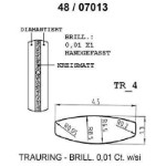 Skisse av gult gull 14 kt, 4.5 mm. Smart line - 4807013