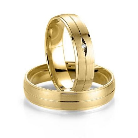 Gifteringer i gult gull 14 kt, 5 mm. Smart line - 4807017 Gifteringer i gult gull 14 kt, 5 mm. Smart line - 4807017