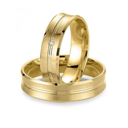 Gifteringer i gult gull 14 kt, 5.5 mm. Smart line - 4807021 Gifteringer i gult gull 14 kt, 5.5 mm. Smart line - 4807021