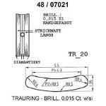 Skisse av gult gull 14 kt, 5.5 mm. Smart line - 4807021