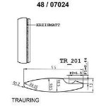 Skisse av gult gull 14 kt, 5.5 mm. Smart line - 4807024