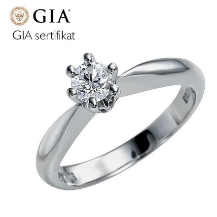 Diamantring forlovelsesring Athene 0,40ct E-VS!-50329043 Diamantring forlovelsesring Athene 0,40ct E-VS1-50329043