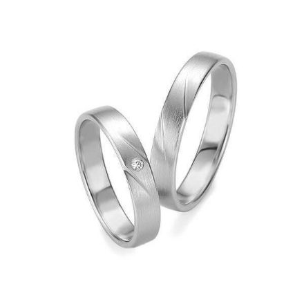 Gifteringer i hvitt gull 14 kt, 4 mm. BASIC SLIM - 48042250 Gifteringer i hvitt gull 14 kt, 4 mm. BASIC SLIM - 48042250