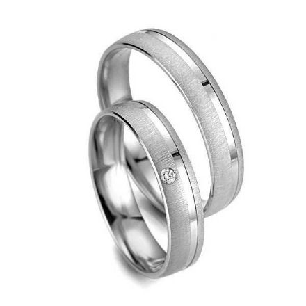 Gifteringer i hvitt gull 14 kt, 4.5 mm. Smart line - 48070030 Gifteringer i hvitt gull 14 kt, 4.5 mm. Smart line - 48070030