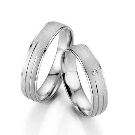 Gifteringer i hvitt gull 14 kt, 5 mm. Smart line - 48070110 Gifteringer i hvitt gull 14 kt, 5 mm. Smart line - 48070110