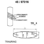 Skisse av hvitt gull 14 kt, 5 mm. Smart line - 48070160