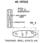 Skisse av gult gull 14 kt, 5 mm. Smart line - 48070330