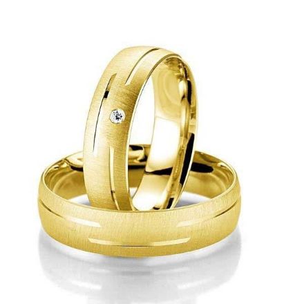 Gifteringer i gult gull 14 kt, 5.5 mm. Smart line - 48070410 Gifteringer i gult gull 14 kt, 5.5 mm. Smart line - 48070410