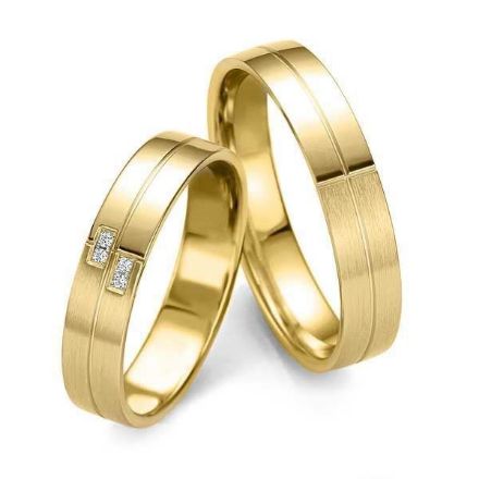 Gifteringer i gult gull 14 kt, 4.5 mm. Smart line - 48070790 Gifteringer i gult gull 14 kt, 4.5 mm. Smart line - 48070790