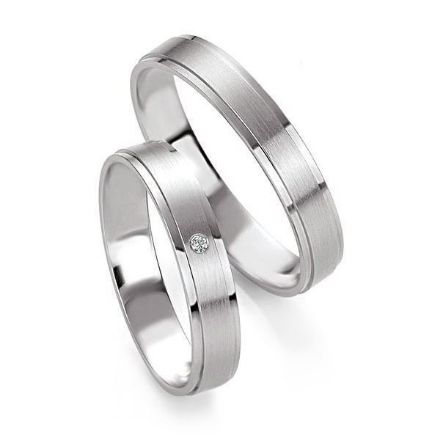 Gifteringer i hvitt gull 9 kt, 4 mm. BASIC LIGHT - 14805617 Gifteringer i hvitt gull 9 kt, 4 mm. BASIC LIGHT - 14805617