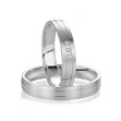 Gifteringer i platina 950, 4 mm. BASIC LIGHT - 44805609