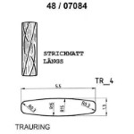 Skisse av gult gull 14 kt, 5.5 mm. Smart line - 48070840