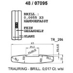 Skisse av gult gull 14 kt, 6.5 mm. Smart line - 48070950