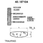 Skisse av hvitt og gult gull 14 kt, 4 mm. Smart line - 4807104