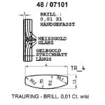 Skisse av hvitt og gult gull 14 kt, 4 mm. Smart line - 4807101