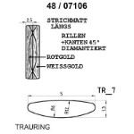 Skisse av hvitt og gult gull gull 14 kt, 5 mm. Smart line - 48071060