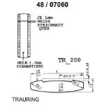 Skisse av hvitt og gult gull 14 kt, 5 mm. Smart line - 4807060