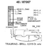 Skisse av hvitt og gult gull 14 kt, 5 mm. Smart line - 4807067