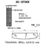 Skisse av hvitt og gult gull 14 kt, 5.5 mm. Smart line - 4807065